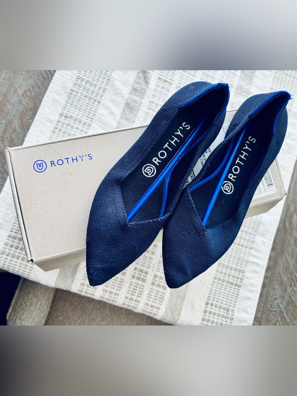 Rothy's Women's The Point Navy Flats
